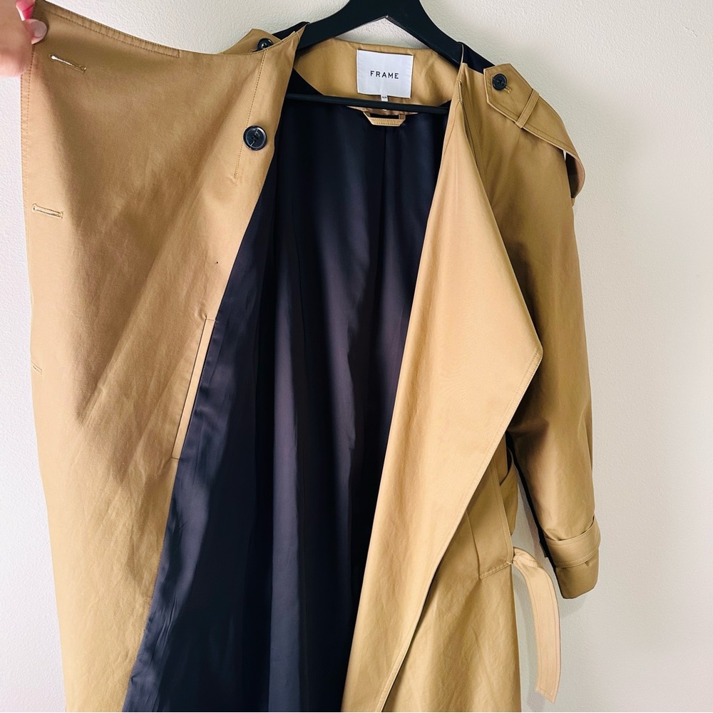 Frame Trench Coat Color Block - image 7